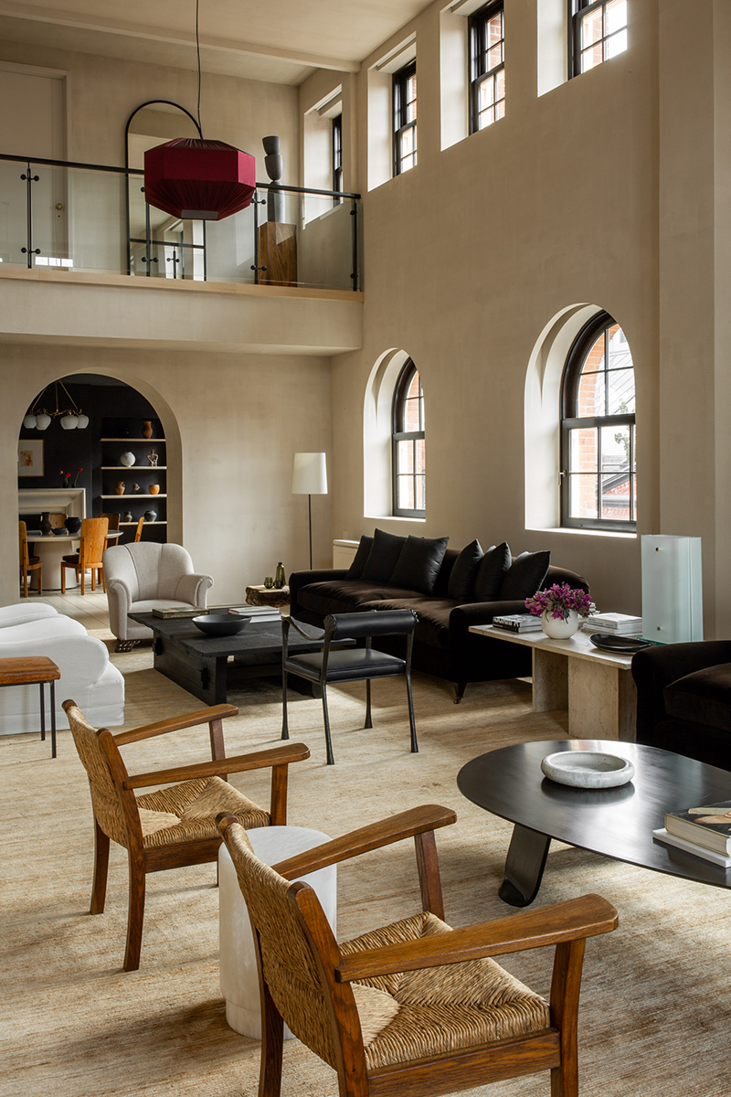 Living room in a luxury home
